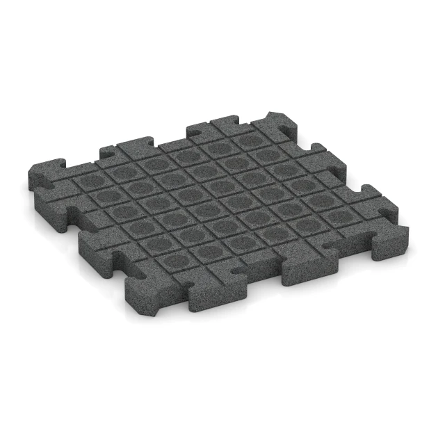 Aufsicht auf die Unterseite, also die Bodenseite von WARCO-Formteil 4032 - Dog floor tile im Format 50 x 50 x 4 cm | 0,25 m².