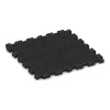 Aufsicht auf die Unterseite, also die Bodenseite von WARCO-Formteil 3416 - Fitness Floor Protection Mat HD im Format 1000 x 1000 x 40 mm.