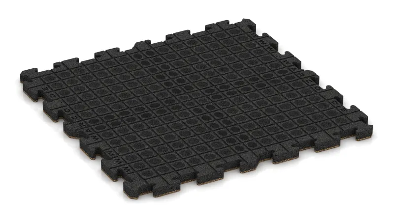 Drainage channels and domes in a square pattern