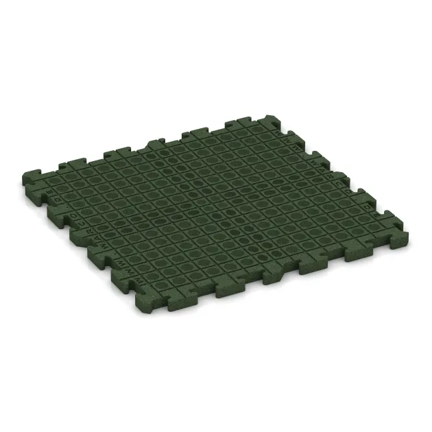Aufsicht auf die Unterseite, also die Bodenseite von WARCO-Formteil 4072 - Dog floor tile im Format 1000 x 1000 x 40 mm.