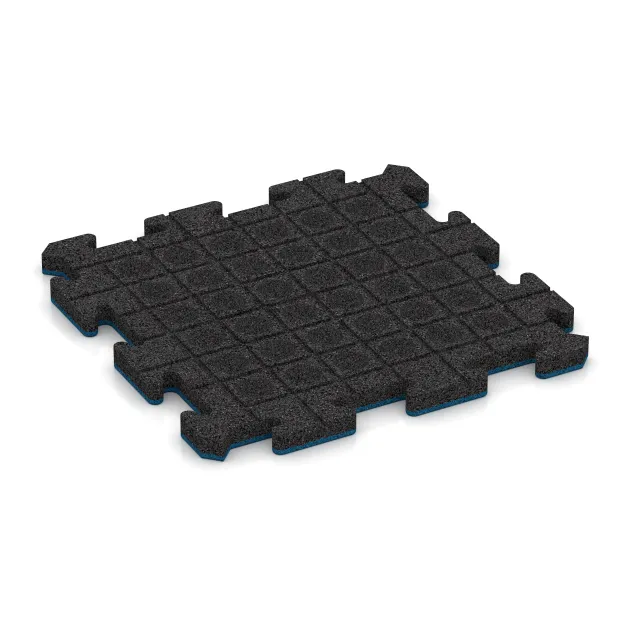 Aufsicht auf die Unterseite, also die Bodenseite von WARCO-Formteil 5310 - Outdoor click tile im Format 500 x 500 x 30 mm.