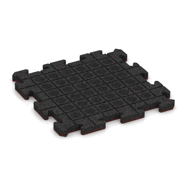 Aufsicht auf die Unterseite, also die Bodenseite von WARCO-Formteil 5298 - Pool Decking Tile im Format 500 x 500 x 30 mm.