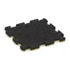 Aufsicht auf die Unterseite, also die Bodenseite von WARCO-Formteil 5307 - Outdoor click tile im Format 500 x 500 x 30 mm.