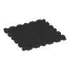 Aufsicht auf die Unterseite, also die Bodenseite von WARCO-Formteil 3212 - Playground flooring im Format 1000 x 1000 x 30 mm.