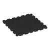 Aufsicht auf die Unterseite, also die Bodenseite von WARCO-Formteil 3216 - Playground flooring im Format 1000 x 1000 x 30 mm.