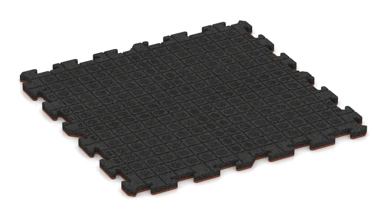 Drainage channels and domes in a square pattern