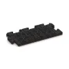 Aufsicht auf die Unterseite, also die Bodenseite von WARCO-Formteil 4863 - Edge Tile im Format 500 x 235 x 30 mm.