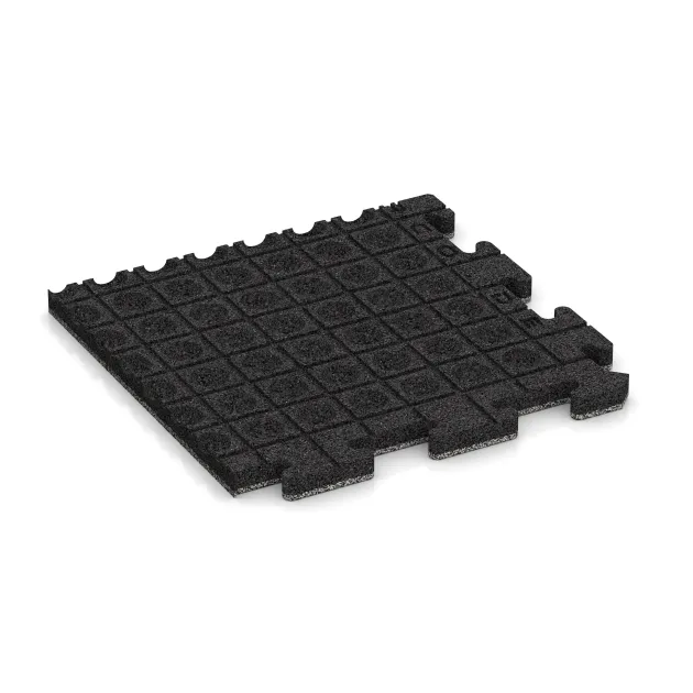 Aufsicht auf die Unterseite, also die Bodenseite von WARCO-Formteil 5011 - Corner Tile im Format 485 x 485 x 30 mm.