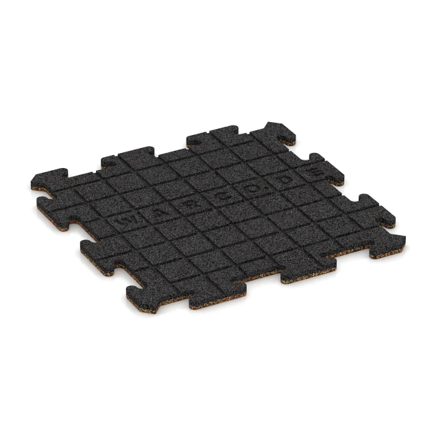 Aufsicht auf die Unterseite, also die Bodenseite von WARCO-Formteil 3873 - Dog floor tile im Format 50 x 50 x 1,8 cm | 0,25 m².