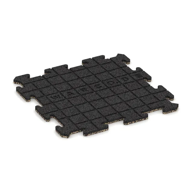 Aufsicht auf die Unterseite, also die Bodenseite von WARCO-Formteil 0132 - Pool Surround Tile im Format 500 x 500 x 18 mm.