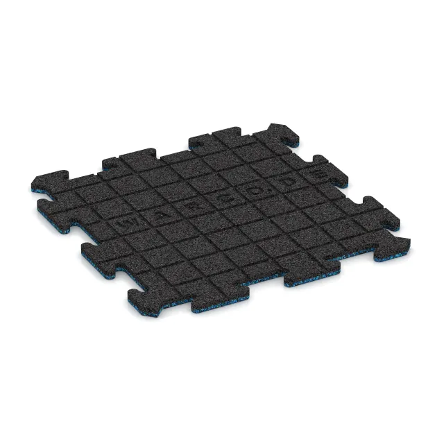 Aufsicht auf die Unterseite, also die Bodenseite von WARCO-Formteil 0134 - Pool Surround Tile im Format 500 x 500 x 18 mm.