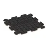 Aufsicht auf die Unterseite, also die Bodenseite von WARCO-Formteil 5684 - Indoor click tile im Format 500 x 500 x 18 mm.
