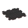 Aufsicht auf die Unterseite, also die Bodenseite von WARCO-Formteil 6214 - Balcony tile 1.8 cm – weatherproof im Format 500 x 500 x 18 mm.