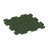 Aufsicht auf die Unterseite, also die Bodenseite von WARCO-Formteil 0166 - Balcony tile 1.8 cm – weatherproof im Format 500 x 500 x 18 mm.