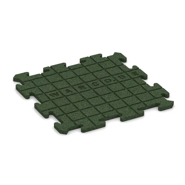 Aufsicht auf die Unterseite, also die Bodenseite von WARCO-Formteil 0166 - Balcony tile 1.8 cm – weatherproof im Format 500 x 500 x 18 mm.