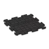 Aufsicht auf die Unterseite, also die Bodenseite von WARCO-Formteil 6102 - Indoor click tile im Format 500 x 500 x 18 mm.