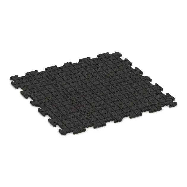 Aufsicht auf die Unterseite, also die Bodenseite von WARCO-Formteil 0300 - Pool Surround Tile im Format 1000 x 1000 x 18 mm.