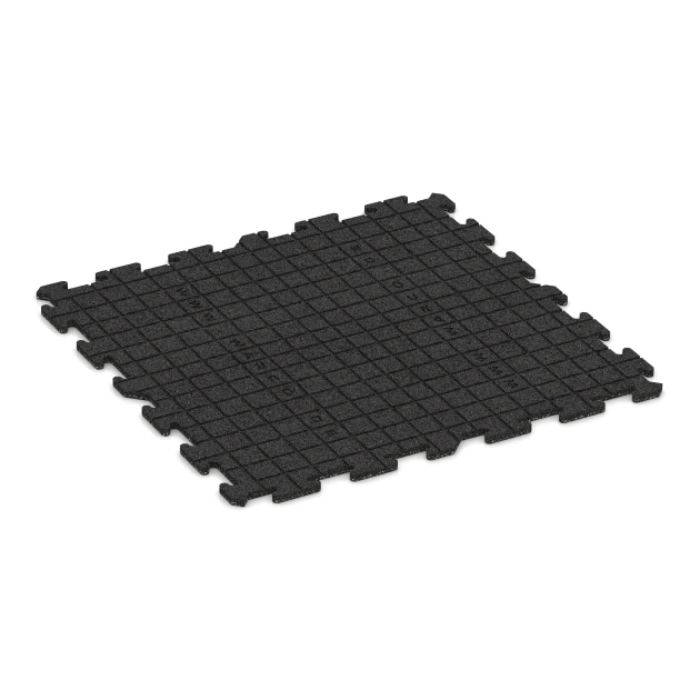 Aufsicht auf die Unterseite, also die Bodenseite von WARCO-Formteil 0314 - Fitness Floor Mat 18 mm im Format 100 x 100 x 1,8 cm | 1,00 m².