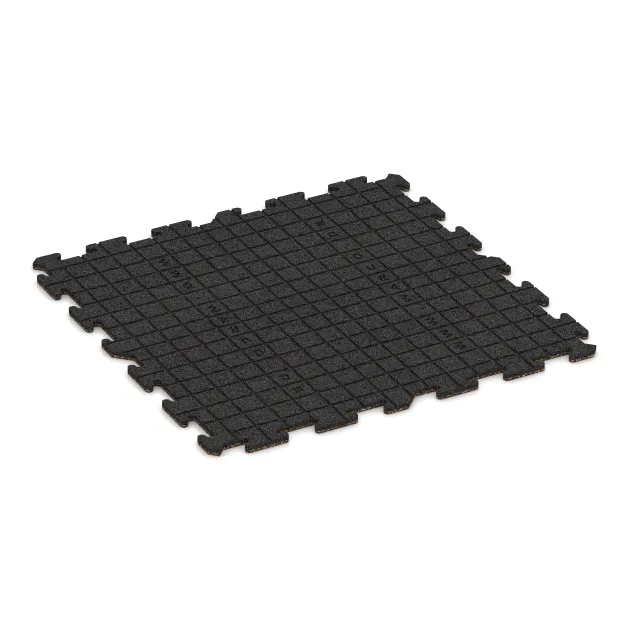 Aufsicht auf die Unterseite, also die Bodenseite von WARCO-Formteil 3944 - Dog sports floor HD im Format 1000 x 1000 x 18 mm.