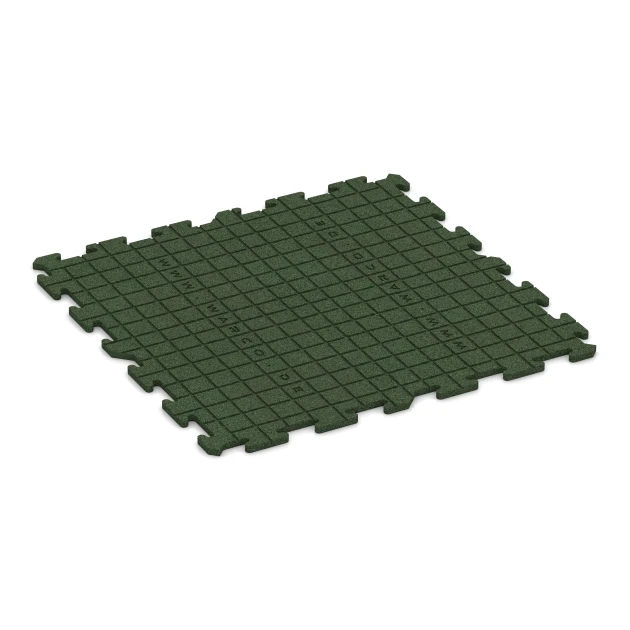 Aufsicht auf die Unterseite, also die Bodenseite von WARCO-Formteil 0372 - Fitness Floor Mat 18 mm im Format 100 x 100 x 1,8 cm | 1,00 m².