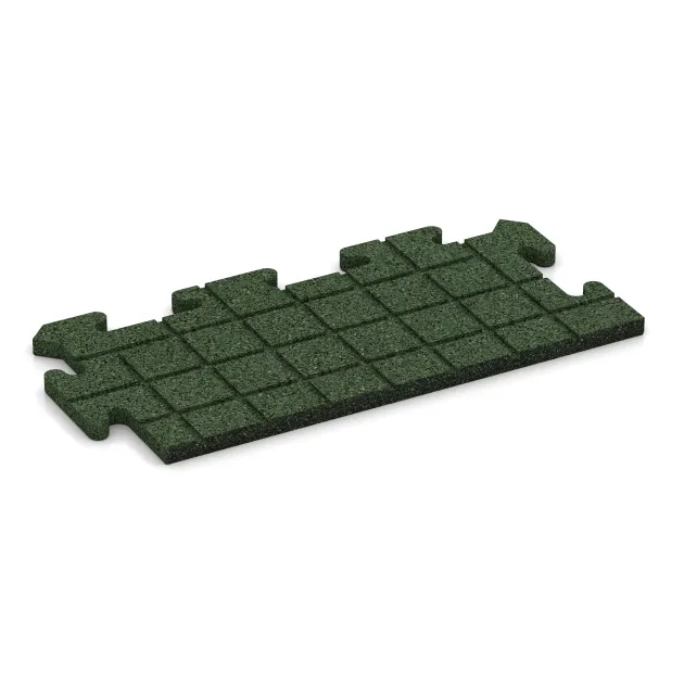 Aufsicht auf die Unterseite, also die Bodenseite von WARCO-Formteil 4818 - Edge Tile HD im Format 500 x 235 x 18 mm.