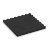 Aufsicht auf die Unterseite, also die Bodenseite von WARCO-Formteil 5344 - Playground safety tile im Format 500 x 500 x 40 mm.