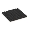 Aufsicht auf die Unterseite, also die Bodenseite von WARCO-Formteil 5322 - Playground safety tile im Format 500 x 500 x 30 mm.