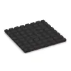 Aufsicht auf die Unterseite, also die Bodenseite von WARCO-Formteil 5332 - Playground safety tile im Format 500 x 500 x 30 mm.