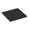 Aufsicht auf die Unterseite, also die Bodenseite von WARCO-Formteil 5333 - Playground safety tile im Format 500 x 500 x 30 mm.