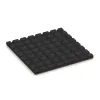 Aufsicht auf die Unterseite, also die Bodenseite von WARCO-Formteil 5324 - Playground safety tile im Format 500 x 500 x 30 mm.