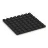 Aufsicht auf die Unterseite, also die Bodenseite von WARCO-Formteil 0547 - Playground safety tile im Format 500 x 500 x 30 mm.