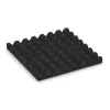Aufsicht auf die Unterseite, also die Bodenseite von WARCO-Formteil 5542 - Playground Safety Tile 4.5 cm - EN 1177 ≤ 135 cm im Format 500 x 500 x 45 mm.