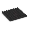 Aufsicht auf die Unterseite, also die Bodenseite von WARCO-Formteil 0641 - Playground safety tile im Format 500 x 500 x 45 mm.