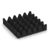 Aufsicht auf die Unterseite, also die Bodenseite von WARCO-Formteil 5645 - Playground Safety Tile 10 cm - EN 1177 ≤ 300 cm im Format 500 x 500 x 100 mm.