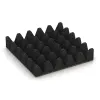 Aufsicht auf die Unterseite, also die Bodenseite von WARCO-Formteil 3711 - Playground safety tile im Format 500 x 500 x 100 mm.
