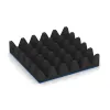 Aufsicht auf die Unterseite, also die Bodenseite von WARCO-Formteil 0733 - Playground safety tile im Format 500 x 500 x 100 mm.