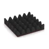 Aufsicht auf die Unterseite, also die Bodenseite von WARCO-Formteil 0734 - Playground safety tile im Format 500 x 500 x 100 mm.