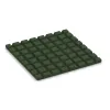 Aufsicht auf die Unterseite, also die Bodenseite von WARCO-Formteil 0534 - Balcony decking tile 2.5 cm im Format 500 x 500 x 25 mm.