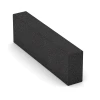 Aufsicht auf die Unterseite, also die Bodenseite von WARCO-Formteil 7028 - Rubber granulate block step im Format 100 x 30 x 15 cm.