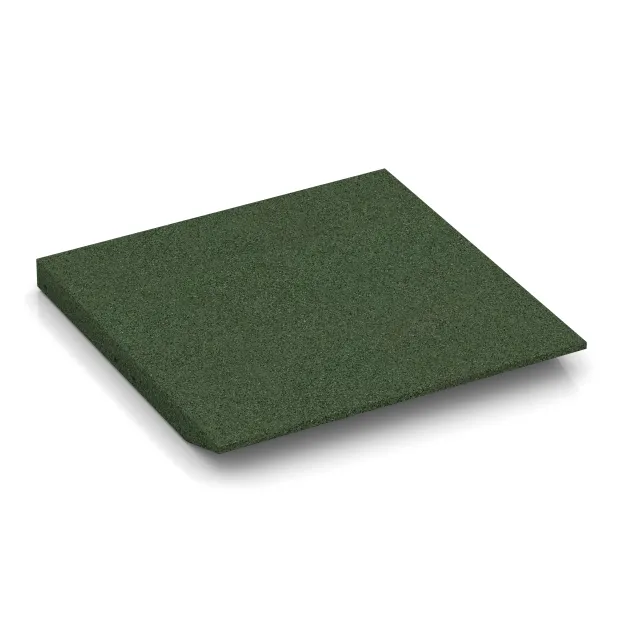 Aufsicht auf die Unterseite, also die Bodenseite von WARCO-Formteil 0434 - Edge tile (one chamfered side) im Format 500 x 500 x 45 mm.