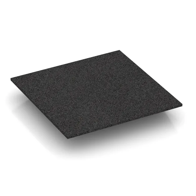 Aufsicht auf die Unterseite, also die Bodenseite von WARCO-Formteil 0497 - Corner tile (two chamfered sides) im Format 500 x 500 x 80 mm.