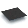 Aufsicht auf die Unterseite, also die Bodenseite von WARCO-Formteil 3835 - Corner tile (two chamfered sides) im Format 500 x 500 x 100 mm.