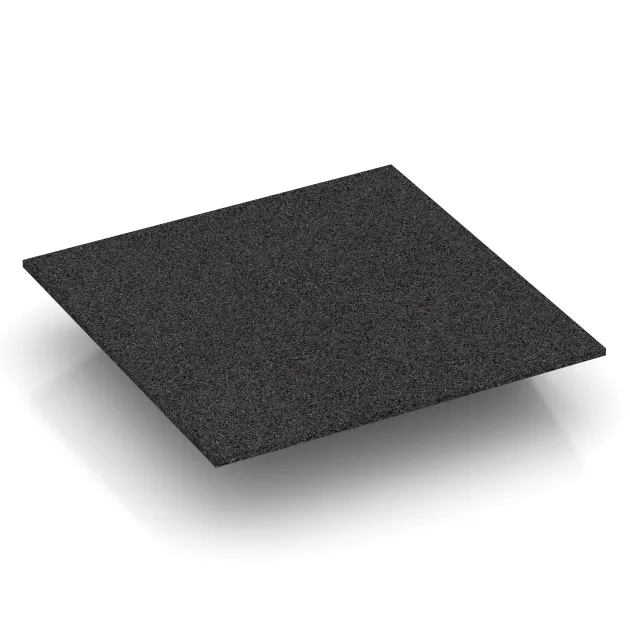 Aufsicht auf die Unterseite, also die Bodenseite von WARCO-Formteil 0503 - Corner tile (two chamfered sides) im Format 500 x 500 x 100 mm.
