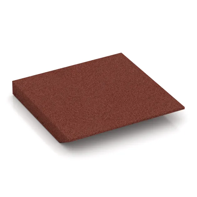 Aufsicht auf die Unterseite, also die Bodenseite von WARCO-Formteil 0486 - Corner tile (two chamfered sides) im Format 500 x 500 x 65 mm.