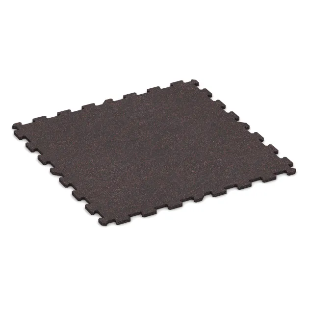 Aufsicht auf die Unterseite, also die Bodenseite von WARCO-Formteil 1126 - Fitness Floor Compact im Format 970 x 970 x 16 mm.