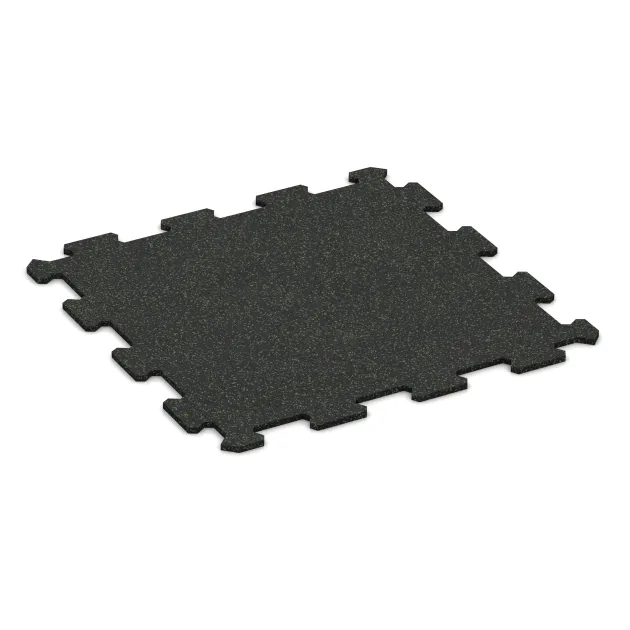 Aufsicht auf die Unterseite, also die Bodenseite von WARCO-Formteil 0921 - Fitness Floor Compact im Format 485 x 485 x 8 mm.