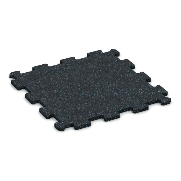 Aufsicht auf die Unterseite, also die Bodenseite von WARCO-Formteil 0993 - Fitness Floor Compact im Format 485 x 485 x 16 mm.
