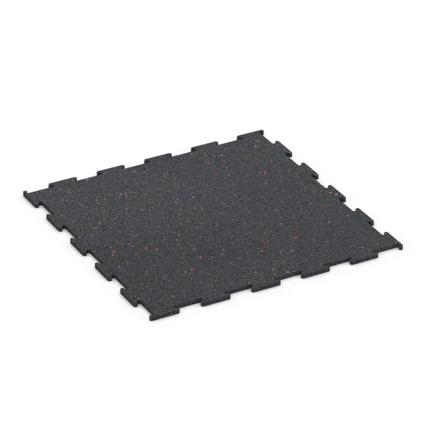Aufsicht auf die Unterseite, also die Bodenseite von WARCO-Formteil 6456 - Fitness Floor Compact im Format 50 × 50 × 0,8 cm.