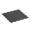 Aufsicht auf die Unterseite, also die Bodenseite von WARCO-Formteil 6459 - Fitness Floor Compact im Format 50 × 50 × 0,8 cm.