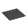 Aufsicht auf die Unterseite, also die Bodenseite von WARCO-Formteil 6460 - Fitness Floor Compact im Format 50 × 50 × 0,8 cm.